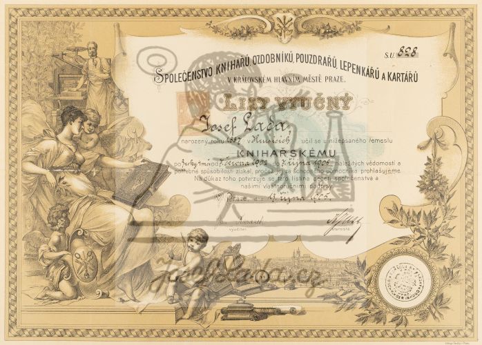 List vyučný 1905
