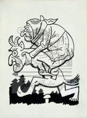 V tom černým lese, čert bábu nese 1924-5