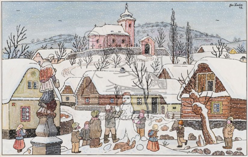 Děti v zimě 1943