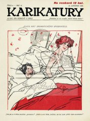 Karikatury - Zlatá noc dramatického spisovatele 1909