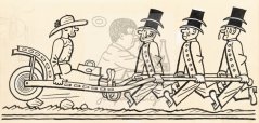 Pestrý týden - Funebráci s trakařem 1927