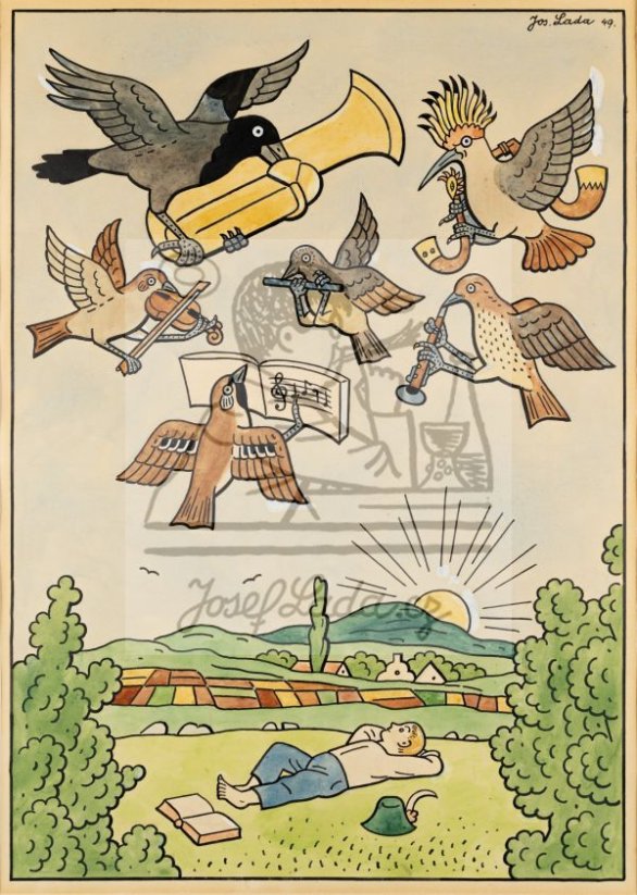 Ladův veselý přírodopis - Ptačí kapela 1949