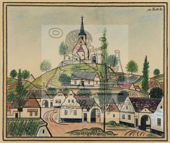 Letní náves 1934