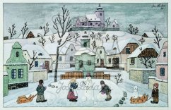 Stavíme sněhuláka 1950