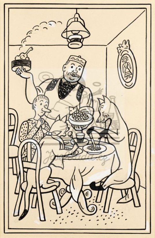 Otesánek - Hospoda "U červeného raka" 1940