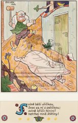 Erbenova národní říkadla - Svině běží uličkou 1921