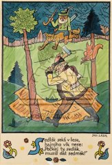 Erbenova národní říkadla - Sedlák seká v lese 1921