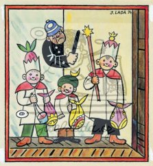 Kvítko z čertovy zahrádky - Nově ilustrovaná stará koleda 1934