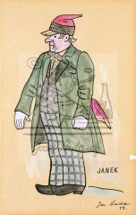 V studni - kostýmní návrh - Janek 1949