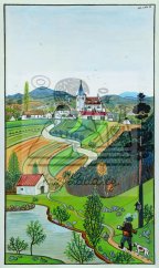 Triptych s českou krajinou - pravá část 1935