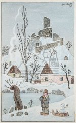 Chlapec a sněhulák 1948