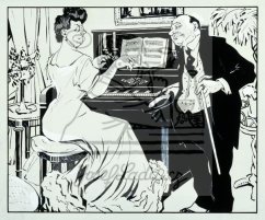Dáma a pán u klavíru, kolem 1908