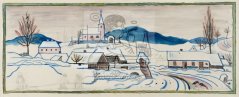 Zimní vesnice 1930