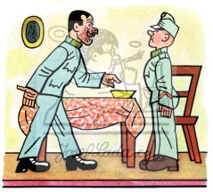 Osudy dobého vojáka Švejka - Obrlajtnant Šeba s pucflekem 1953-4