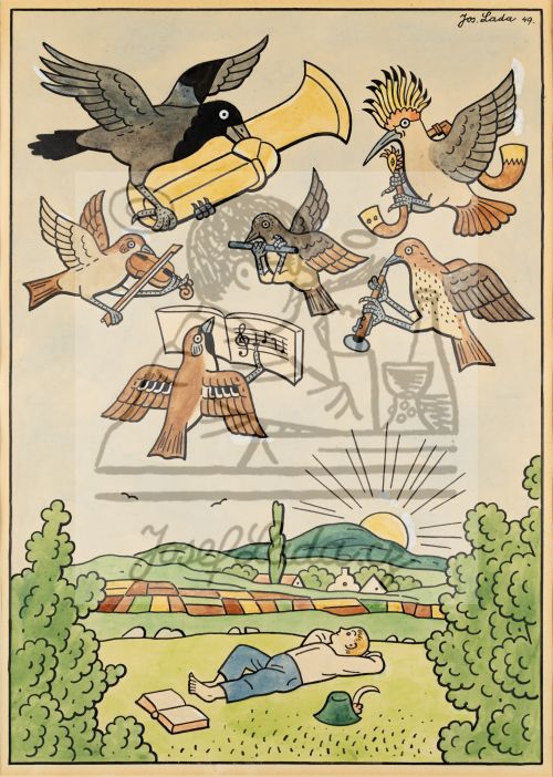 Ladův veselý přírodopis - Ptačí kapela 1949