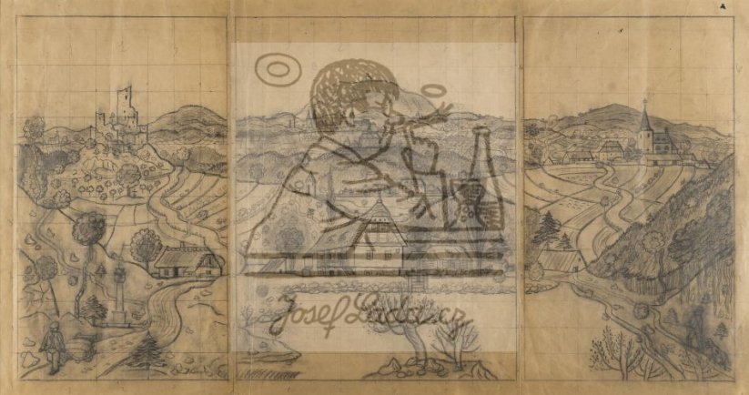 Triptych s českou krajinou 1. pol. 30. let