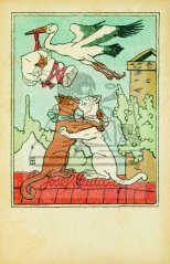 Pohlednice Emporium - Kočičí líbánky 1917