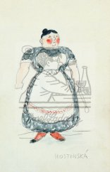 Malířský nápad - kostýmní návrh - Hostinská1932