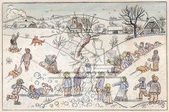 Dětské hry v zimě 1936
