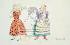 Malířský nápad - kostýmní návrh - Děvčata 1932
