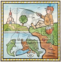 Ladovy veselé učebnice: Obojživelníci, ryby a plazi - Okoun 1932