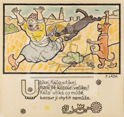 Erbenova národní říkadla - Utíkej, Káčo, utíkej 1921