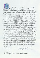 Rukopisná stránka 1942