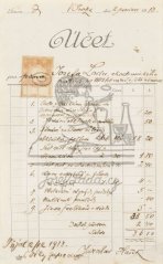 Účet pro pana Josefa Ladu 1913