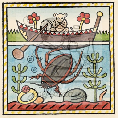 Ladovy veselé učebnice: Brouci a hmyz - Potápník 1932