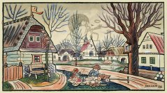 Děti na návsi 1927