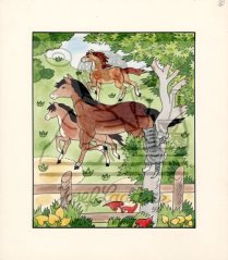 Zvědavý Mourek - U výběhu koní 1980