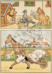 Ladův veselý přírodopis - Listonoš a koník  1949
