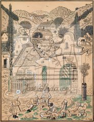 Děti na návsi 1922