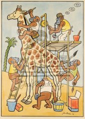 Ladův veselý přírodopis - Žirafa 1949