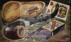 Zátiší s dýmkou 1945