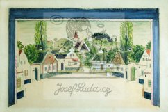 Prodaná nevěsta - scénický návrh II. 1936