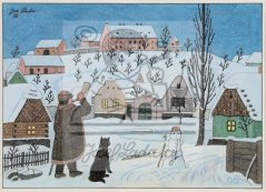 Ponocný a sněhulák 1955