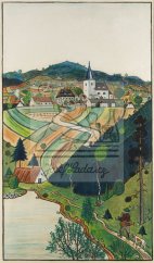 Triptych s českou krajinou, pravá část 1934