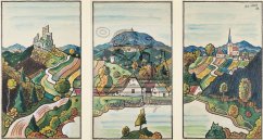 Triptych s českou krajinou 1929