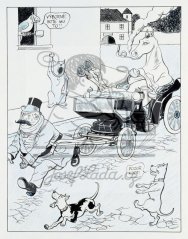 Zapřažený drožkař 1916