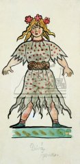 Strakonický dudák - kostýmní návrh - Divá žena 1930