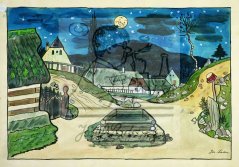 Vesnice v noci, kolem 1932