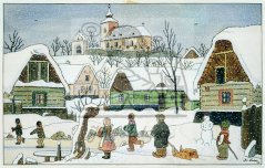 Zima v Hrusicích 1943