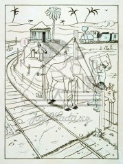 Železniční přejezd v Africe 1914