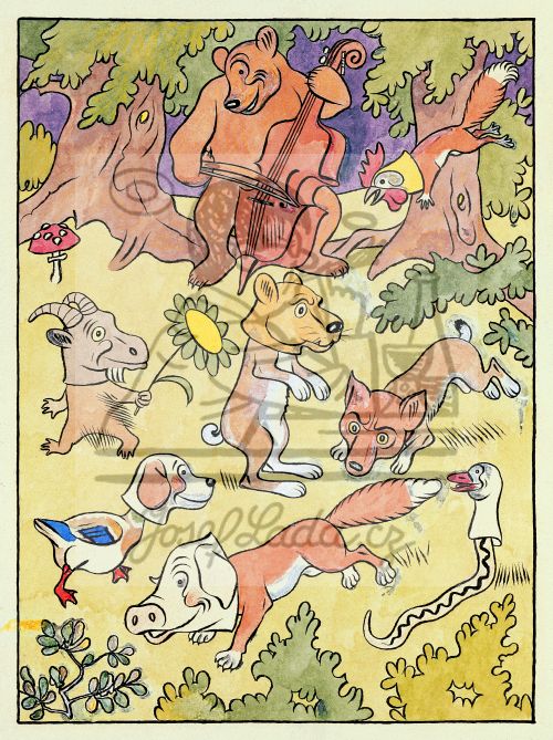 Masopust v lese, kolem 1915