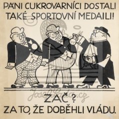 Páni cukrovarníci dostali také sportovní medaili! 20. léta