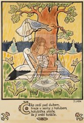 Erbenova národní říkadla - Čáp sedí pod dubem 1921