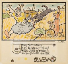 Erbenova národní říkadla - Utíkej, Káčo, utíkej 1921