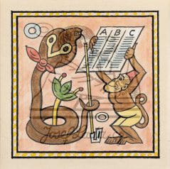 Ladovy veselé učebnice: Obojživelníci, ryby a plazi - Brejlovec 1932