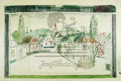Prodaná nevěsta - scénický návrh I. 1936
